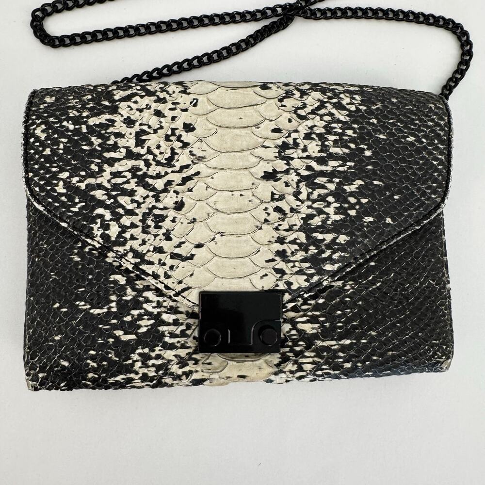 Loeffler Randall Snake Python Embossed Crossbody … - image 2